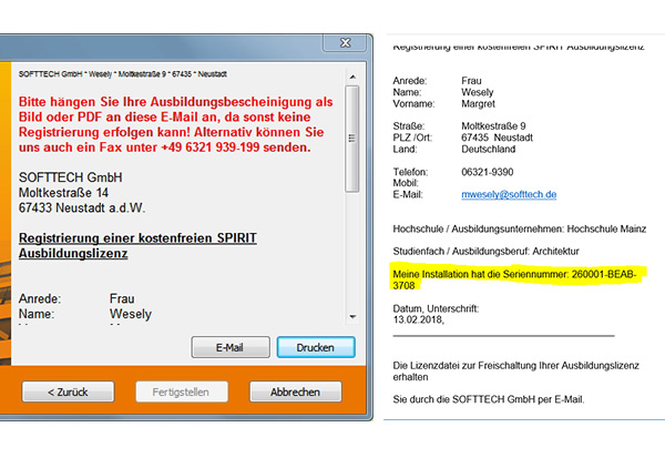E-Mail erzeugen